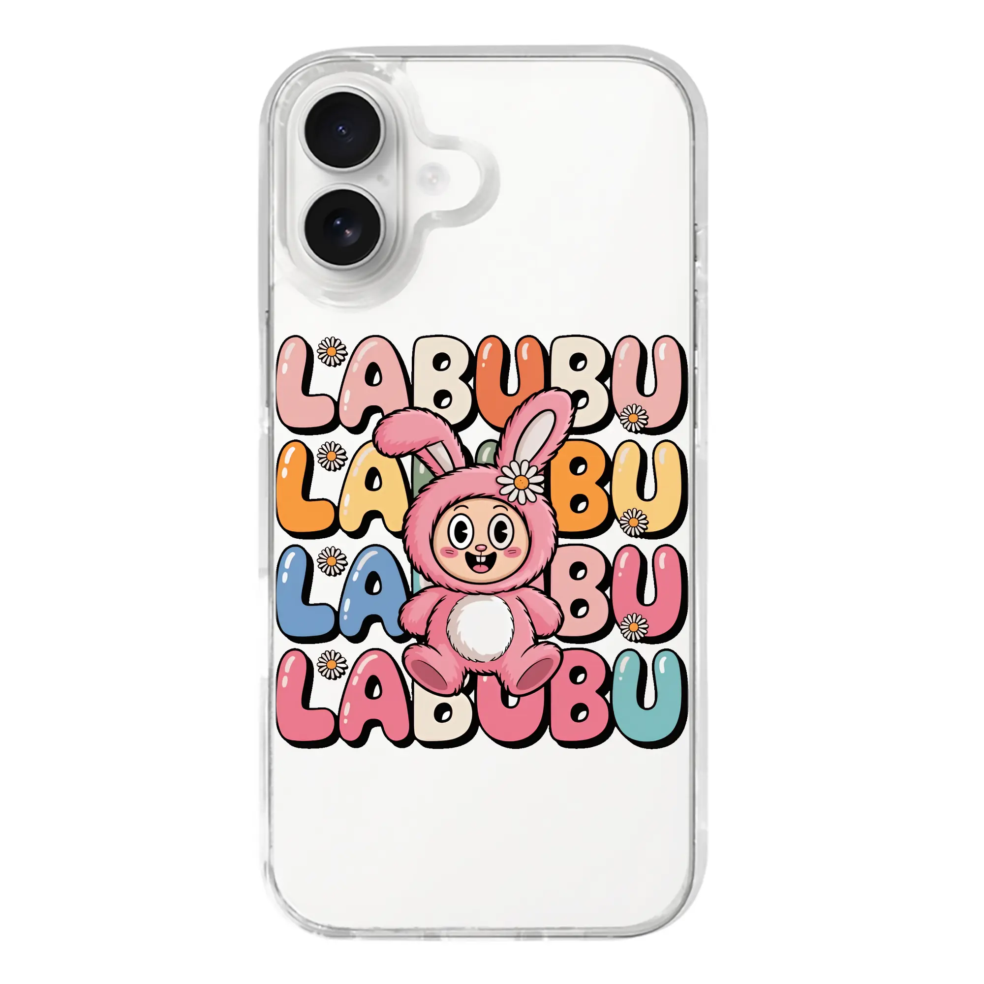 ラブブ グッズ ラブブ - iPhone 17シリーズ 透明スマホケース – 薄型・耐衝撃・精密フィット保護カバー